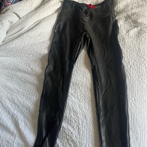 Spanx Black Faux Leather Leggings